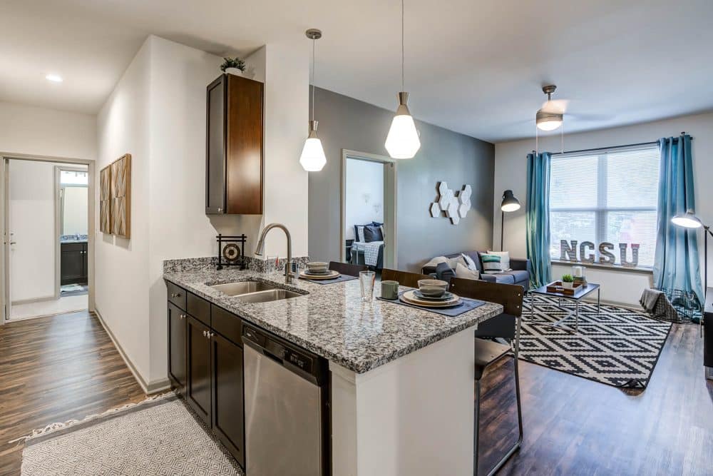 kitchen 2 signature 1505 luxury off campus apartments near north